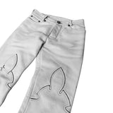 CHROME HEARTS pantalon cuir blanc budget 3830.44€